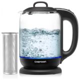 Chaleira Eletrica 1.7l, Aco Inoxidavel, Desligamento Automatico, 1500w, 110v, Chefman 1.7 Liter Electric Kettle, Preto