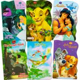 Disney Baby Toddler Beginnings Board Books Super Set (pacote De 6 Livros Infantis - Aladdin, O Rei Leão, Peter Pan, O Livro Da Selva, Dama E O E Alic