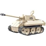 Brinquedos Do Exército - Ww2 Kit De Construção De Tanques - Série Militar Ww2 Alemão Leopard Vk-1602 Tanque De Batalha De Reconhecimento Diy Blocos D