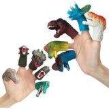 Brinquedos De Dinossauro Cogo Man, Bonecos De Dedo De Dinossauro, Bonecos De Cabeça De Dinossauro De Borracha Brinquedos Conjunto, Finger Puppets Bat