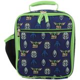 Star Wars Mandalorian Baby Yoda Boy's Girl's Adult Soft Insulated School Lunch Box (one Size, Blue/green)