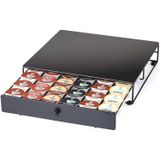 Gaveta De Cafeteira Bacana – Preta, Compatível Com Copos K, Suporte De 36 Pods, Não-rolamento, Compacta Sob Gaveta Deslizante De Armazenamento De Pot