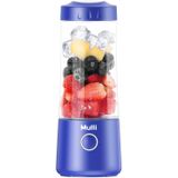 Liquidificador Portátil Mulli,13,5 Oz Oz Misturador Pessoal Recarregável Usb Para Smoothie E Shakes, Mini Blender Com Seis Lâminas,4000mah Para Baby