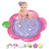 Tummy Time Baby Water Mat | Bebê Criança Menina Inflável Play Mat | Brinquedos De Tempo De Barriga Flutuante | Tapete De Água Do Bebê Da Barriga Rosa