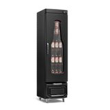 Cervejeira Grb-23ec Pr All Black 230l Carenada C/ Porta De Vidro Duplo Temperado Aquecido E Condensador Estático Silencioso - Gelopar 220v Gelopar