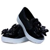 Tenis Iate Slipon Infantil Menina Feminino Casual Moda 11.42 Cor:preto,tamanho:26