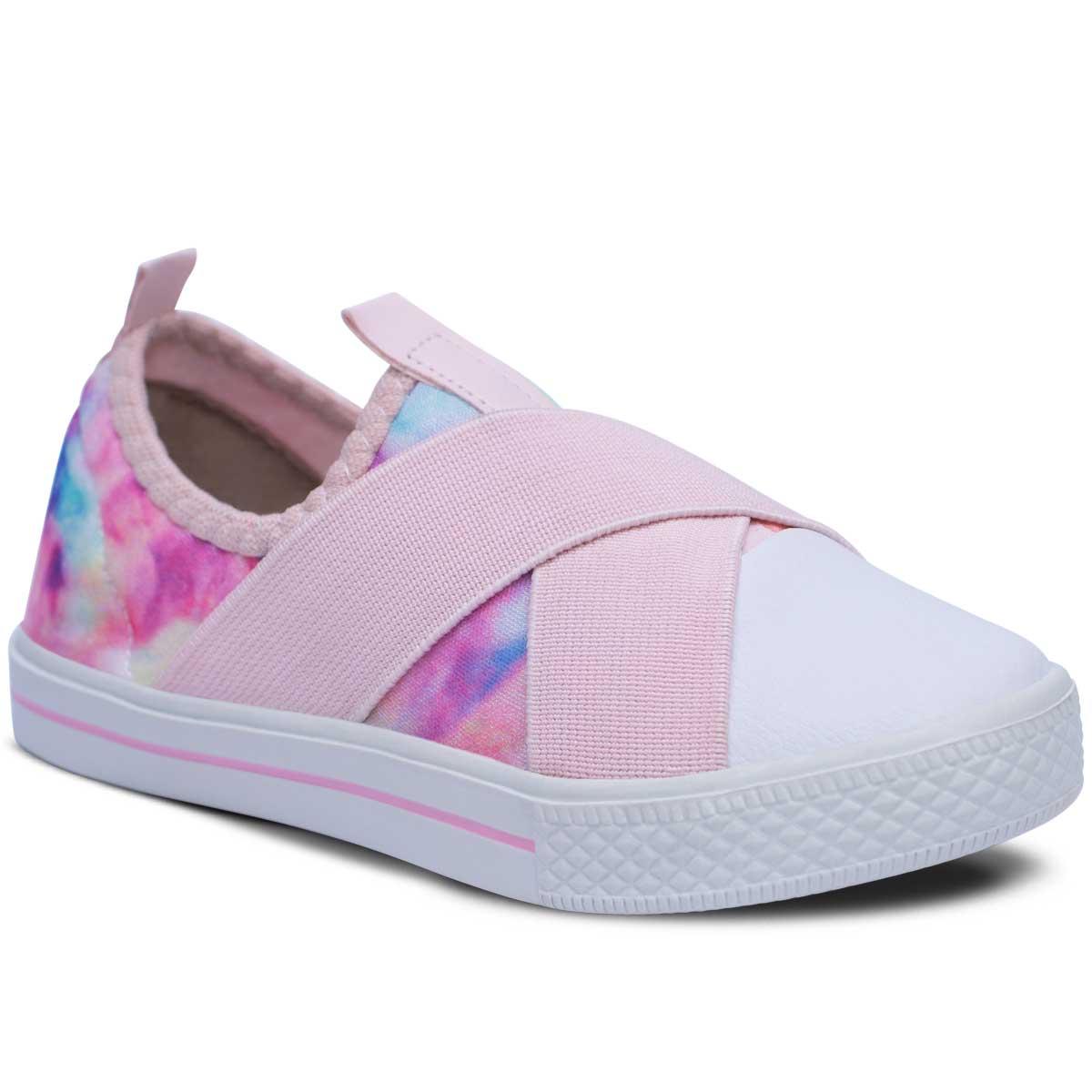 Tenis Casual Infantil Menina Menino Calce Facil Macio 11.48 Cor:tiedye,tamanho:32