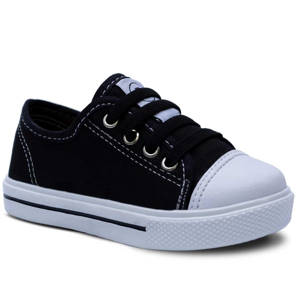 Tenis Infantil Menina Menino Casual Star Moda Escolar 11.21i Cor:preto,tamanho:27