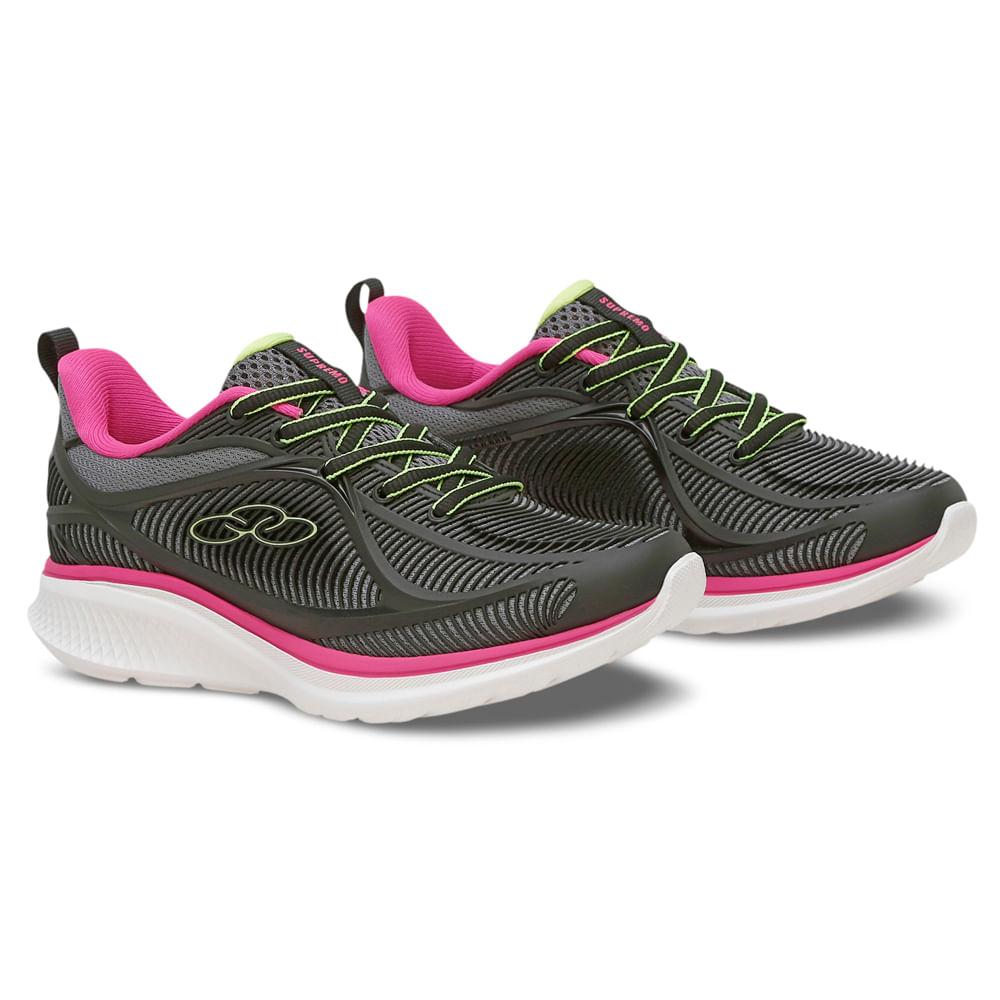 Tênis Running Olympikus Infantil Menina Supremo 943 Preto/pink 29