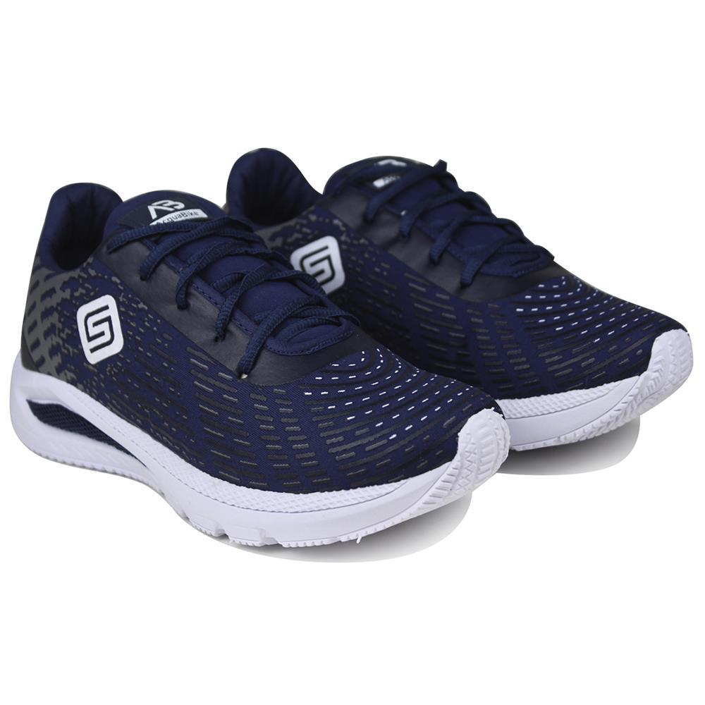 Tênis Esportivo Masculino Caminhada Corrida Conforto Leve Azul 34