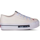 Tenis Coca Cola Daytona Plat Leather Feminino Off White-38