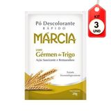 Kit C/03 Márcia Gérmen De Trigo Pó Descolorante 20g