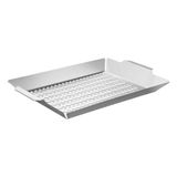 Grelha Tramontina Cosmos Multiuso Em Aço Inox 47x30 Cm