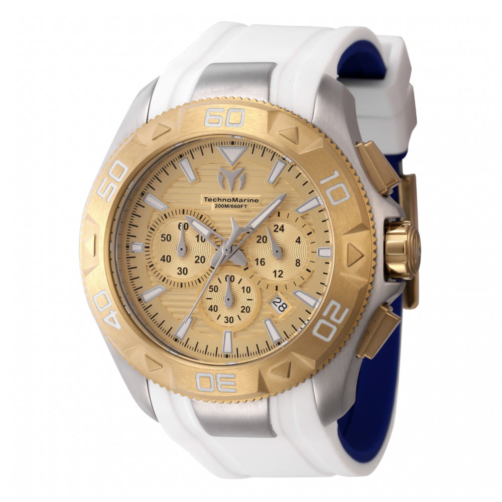 Relógio Masculino Technomarine Uf6, Invicta Tm622006, Branco E Azul