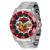 Relógio Masculino Nhl Chicago Blackhawks, Invicta Zg42234, Prata E Vermelho