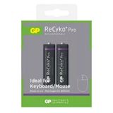 Pilhas Recarregaveis Aa 1800 Mah Gp Recyko+ Pro Com 2 Unidades Gprhc182c090