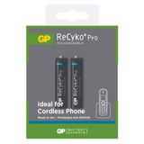 Pilhas Recarregaveis Aaa 650 Mah Gp Recyko+ Pro Com 2 Unidades Gprhch63c113