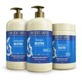 Kit Bio Extratus Neutro Sh. + Cond. + Banho De Creme (1l/kg)