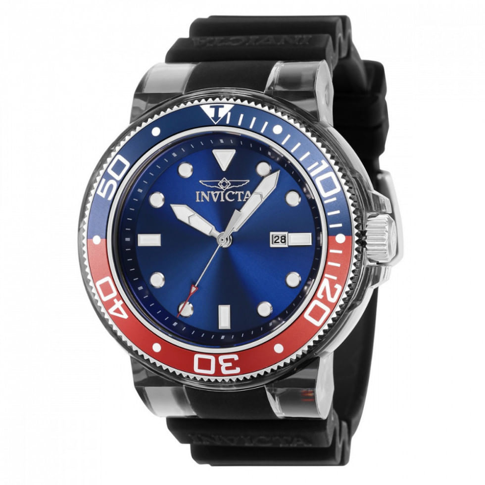 Relógio Masculino Pro Diver, Invicta 38883, Preto E Transparente