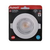 Led Avant Spot Supimpa Redondo Amarelo 3000k 5w Biv