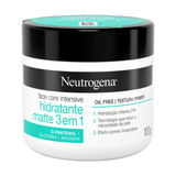 Creme Facial Neutrogena Face Care Intensive Hidratante Matte 3 Em 1 100g