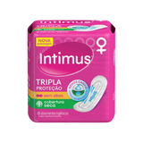 Absorvente Intimus Gel Com Abas Noturno Seca C/ 8un