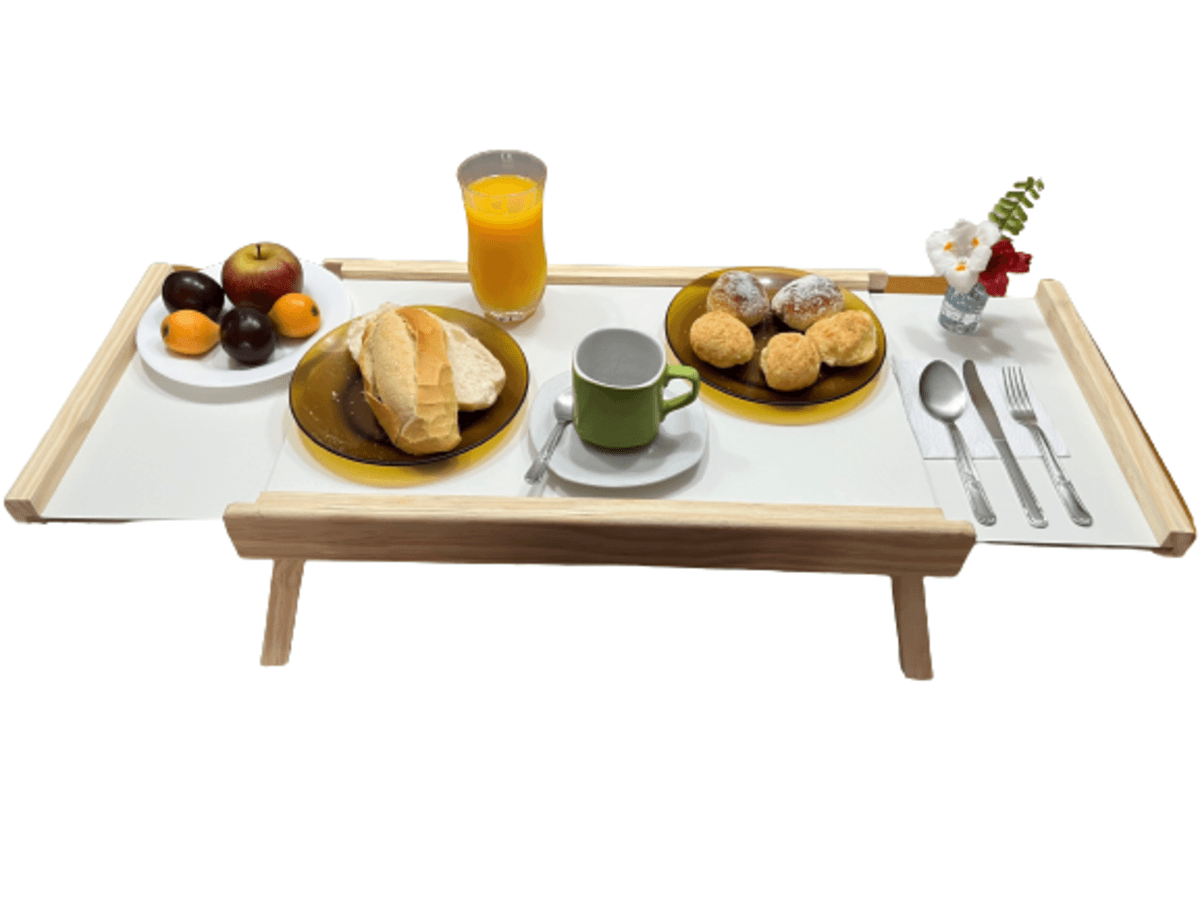 Bandeja De Cama / Mesa Expansível Para Café Da Manhã / Notebook / Estudos