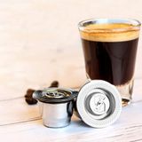 Mg Cápsulas Recarregáveis De Café Adequadas Para Nespresso Cápsula Recarregável Reutilizável Reutilizável Em Cápsulas De Café De Aço Inoxidável Compa