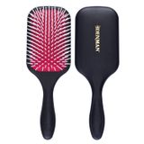 Escova De Cabelo De Denman Power Paddle Para Desarmar Rápido E Confortável E Soprar Secando D38, Vermelho &amp, Preto