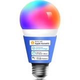 Lâmpada Inteligente, Lâmpadas Led Wifi Inteligentes Compatíveis Com Apple Homekit, Siri, Alexa, Google Assistant E Smartthings, Dimmable E26 Multicol