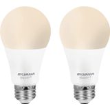 Lâmpada Inteligente Led De Malha Bluetooth Sylvania, Um Touch Set Up, Equivalente A19 60w, E26, Branco Macio, Funciona Com Alexa Only - 2 Pk (75761)