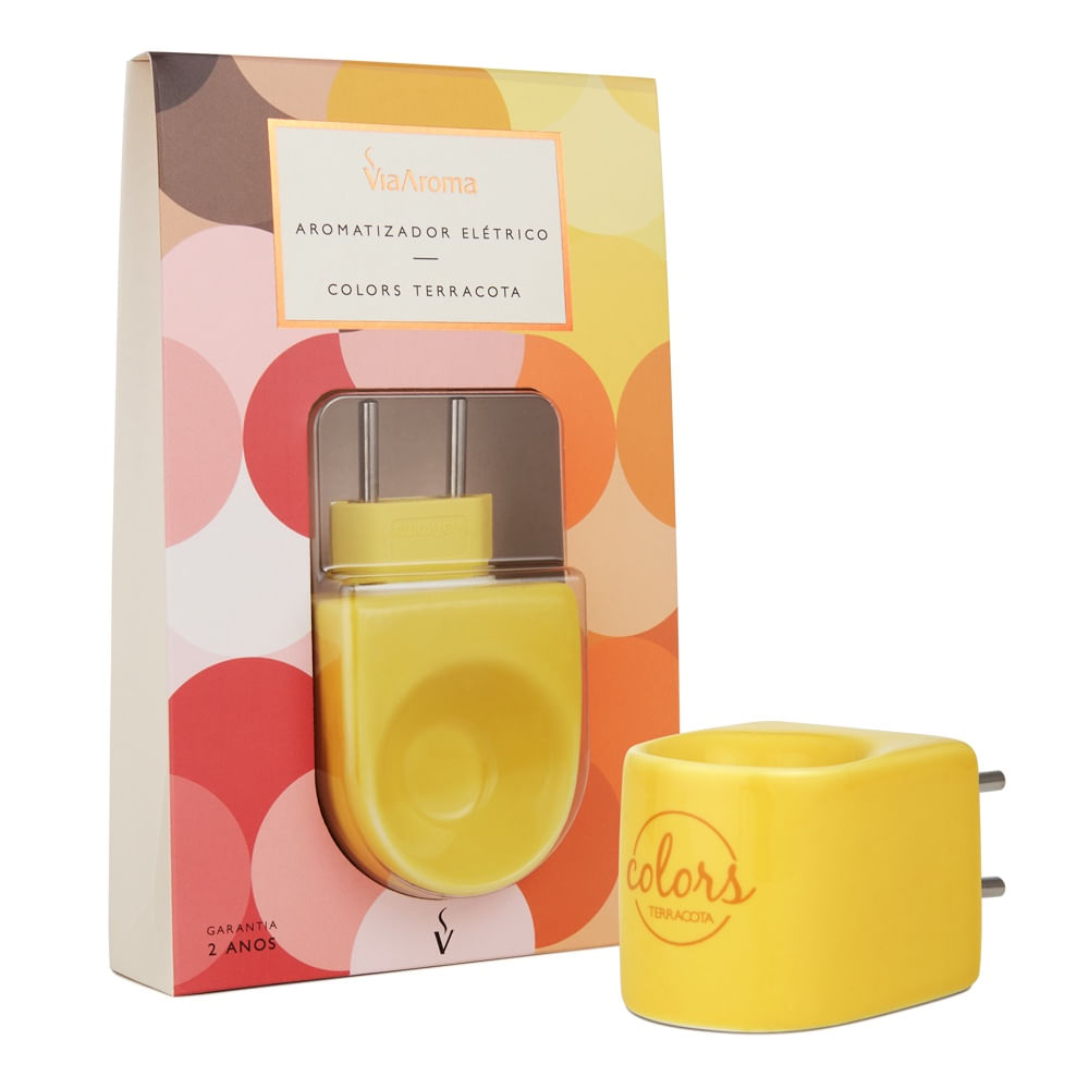 Aromatizador Elétrico Via Aroma Colors Terracota Am Bivolt