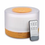 Difusor Aromatizador 500ml Com Controle Remoto Elétrico Led 7 Cores Luminária Aromaterapia