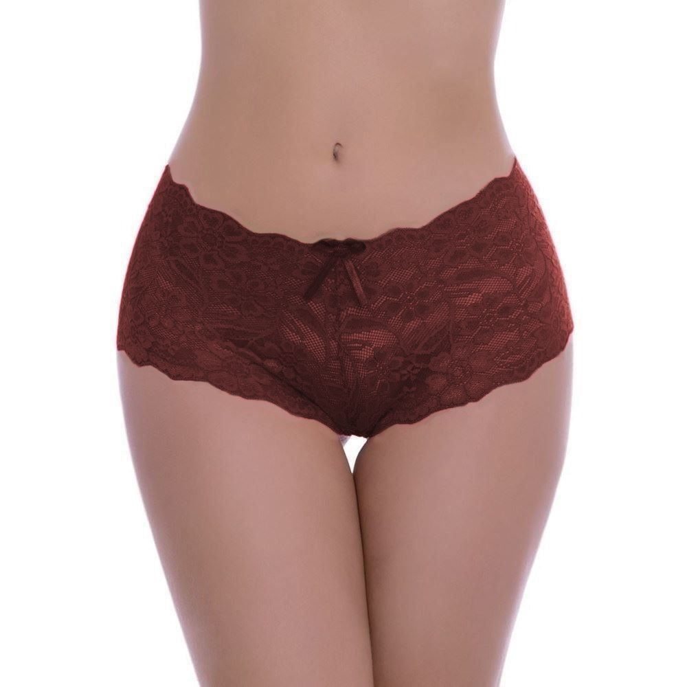 Calcinha Shorts Renda Transparente Caleçon