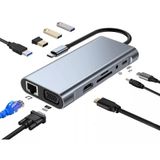 Dockstation Hub Usb Tipo-c Para Notebook 11 Em 1