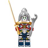 Lego Ninjago Minifigura Pixal Com Chave Inglesa E Katana De Ouro