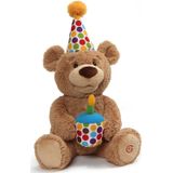 Gund Feliz Aniversário Urso Animado Cantando Leve Até Pelúcia Animal Recheado, 10"