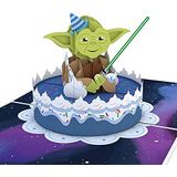 Lovepop Star Wars Yoda Cartão De Aniversário Pop Up, 5x7 - 3d Cartão De Aniversário, Cartões De Aniversário Pop-up Para Crianças, Cartões De