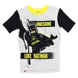 Conjunto De Pijamas Lego Batman Boys, Pjs De Algodão De 4 Peças, Preto, L