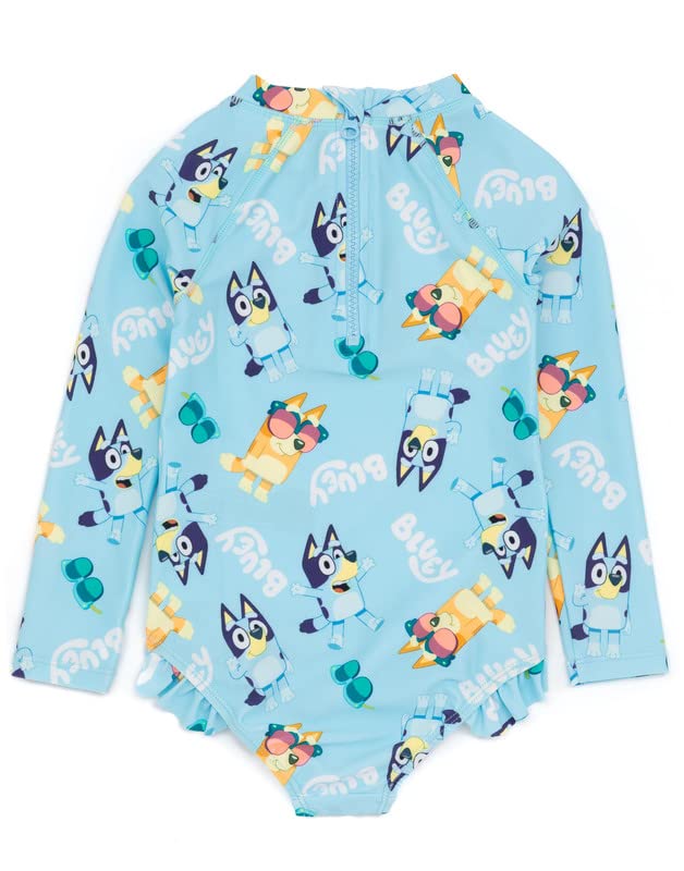 Roupa De Banho Bluey Girls  Bebês Crianças Bingo Azul Natação C