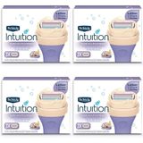 Schick Intuition Pure Nutriment Womens Razor Refis Com Leite De Coco E Óleo De Amêndoa, 12 Contagem