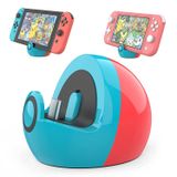 Heiying Mini Charging Dock Para Nintendo Switch E Switch Lite, Tipo C Port Switch Charging Stand Station,switch Lite Dock Com Cores Clássicas Neon Bl