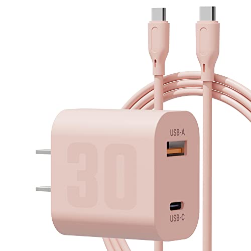 30w Usb C Fast Charger Bloco De Carregamento E Tipo C Cabo, Dua