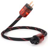 Cabo De Alimentação Monosaudio Hifi Audio Ac, Cabo De Alimentação Com 3-prong Us Versão Gold Plated Plugs, 12awg Audiophile Power Cord 125v 15a, Brai