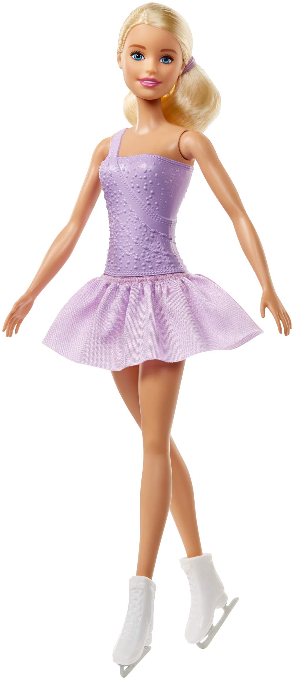 Boneca Patinadora Barbie Com Roupa Roxa