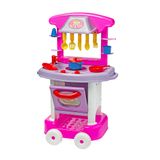 Cozinha De Brinquedo Cotiplás Play Time Com Acessórios Rosa/branco