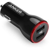 Carregador De Carro Anker, Mini 24w 4.8a Metal Dual Usb Carregador De Carro, Powerdrive 2 Liga Flush Fit Adaptador De Carro Com Led Azul, Pa
