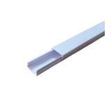 Kit 2 Canaleta Plástica Branca Sem Divisória Adesiva 20mmx2m