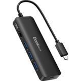 Usb C Hub 4k 60hz, Adaptador Multiport Usb-c Dockteck 5-em-1 Com 4k Hdmi, 100w Power Delivery, 3 Usb 3.0 Porta De Dados Para Macbook Pro/air M1 2020,