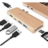 Nov8tech Usb C Hub Hdmi Multiport 7in2 Thunderbolt 3 Adaptador Dongle For Gold Macbook Air M1 2020 2019 2018, Thunderbolt 3 100w Power Delivery, 2 Us